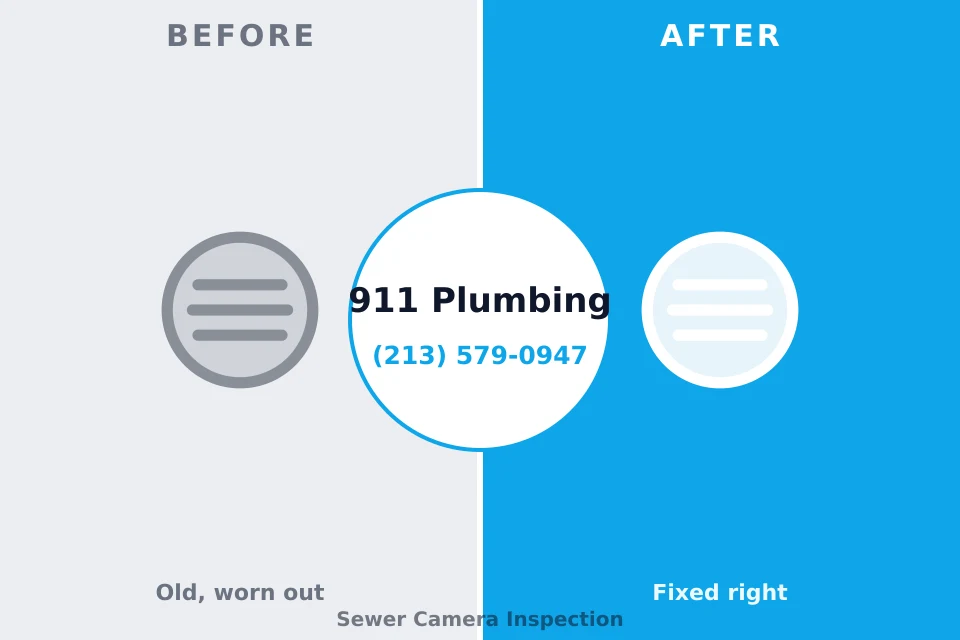 Before and after: plumbing repair Loudonville, NY